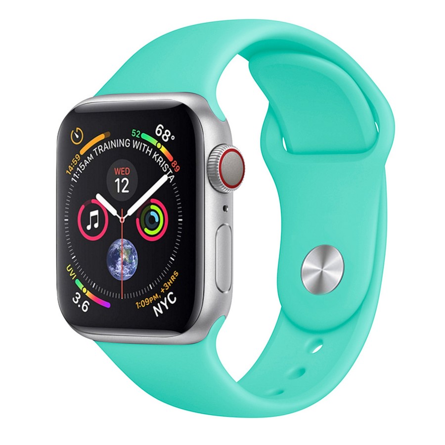Силиконовый ремешок для Apple Watch 38/40/41mm бирюзовый