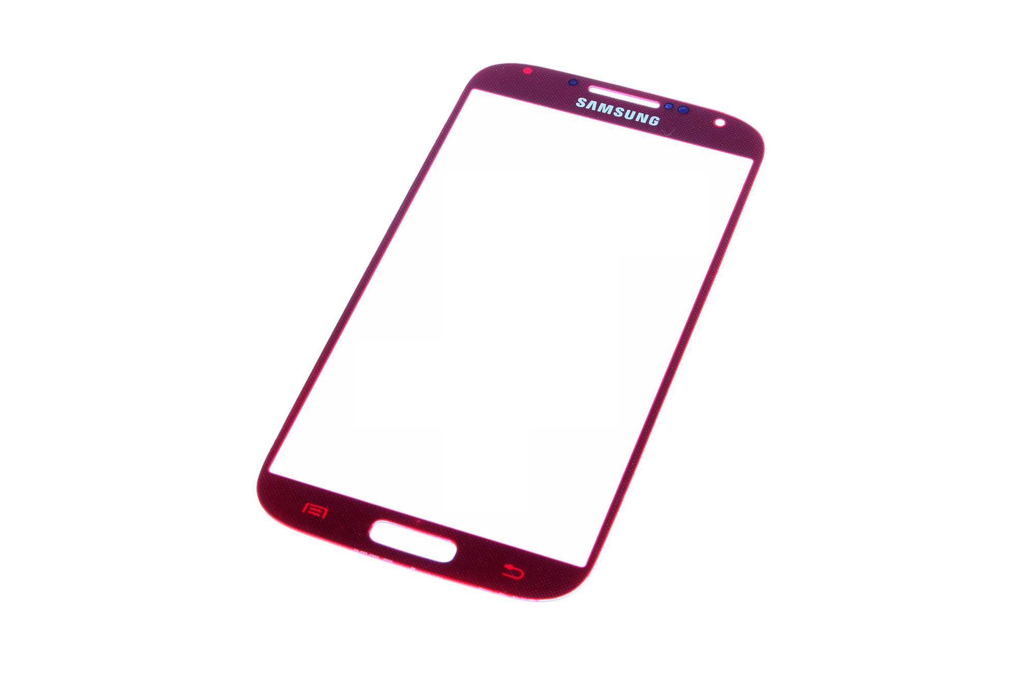 Стекло для переклейки Samsung Galaxy S4 I9500 красный