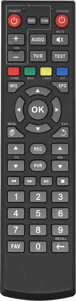 Пульт Huayu EC1308 BLACK для ресивера