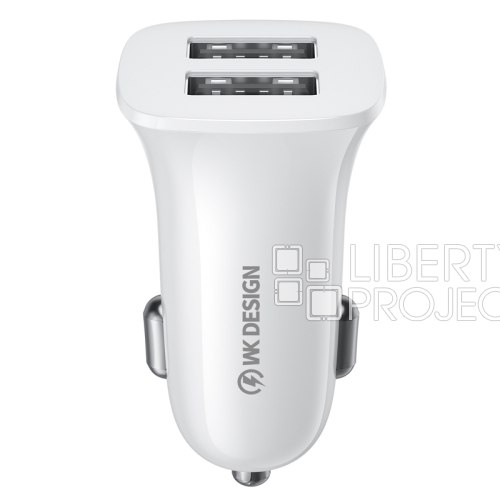 АЗУ WK WP-C35 2xUSB, 2.4А (белый)
