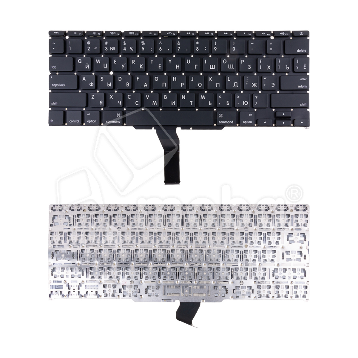 Клавиатура для ноутбука MacBook Air 11" A1370/A1465 (2011-2015, прямой Enter RU) Черный