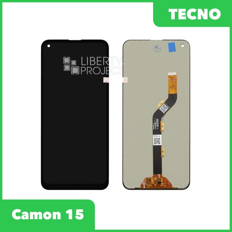 LCD дисплей для Tecno Camon 15 (CD7) с тачскрином (черный)