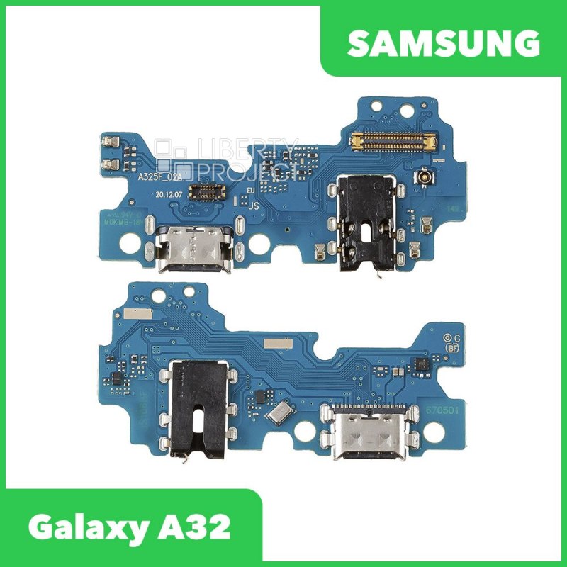 Шлейф/FLC Samsung Galaxy A32 SM-A325 на системный разъём/разъём гарнитуры/микрофон