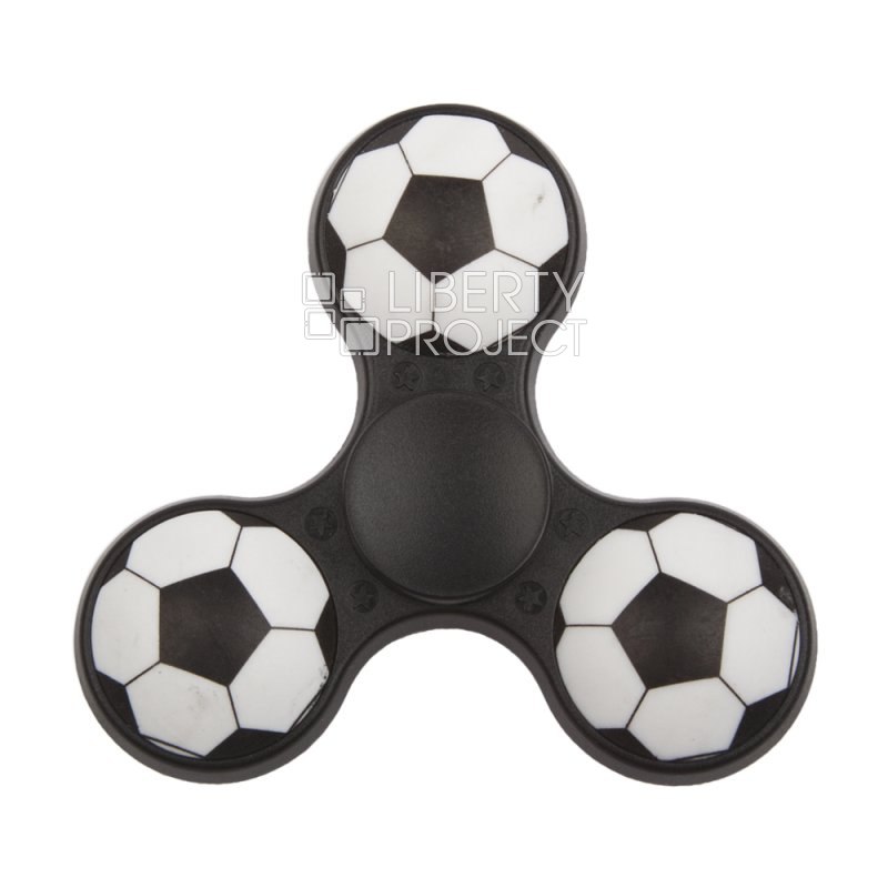 Игрушка антистресс Hand Spinner "Футбольные мячи" пластиковый (коробка)