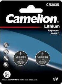 Батарейки CAMELION (15245) CR2025 BL-2 литиевая