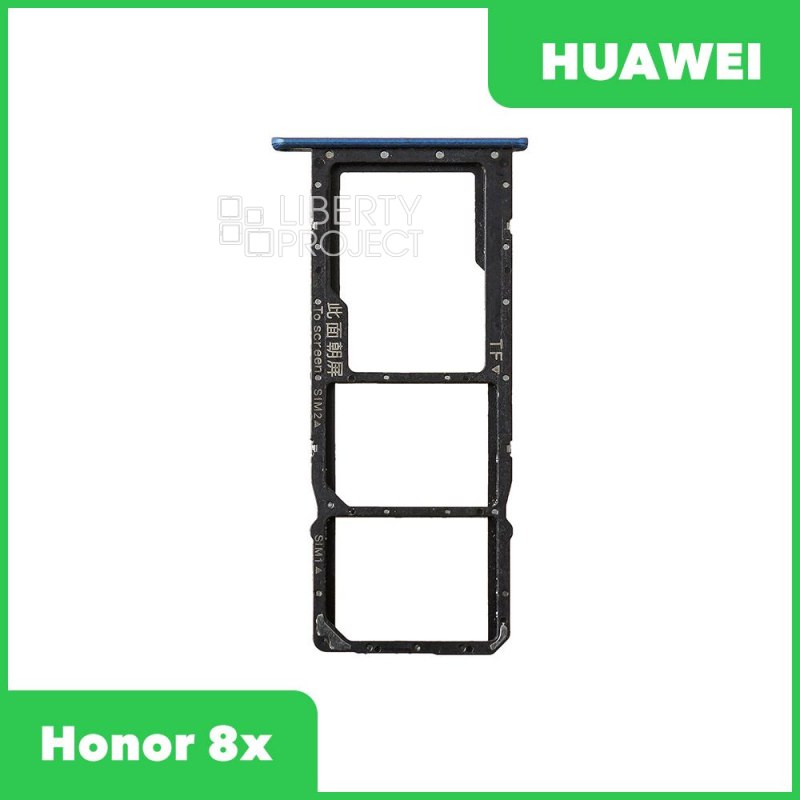 Держатель SIM карты для Huawei Honor 8x JSN L21 (синий)