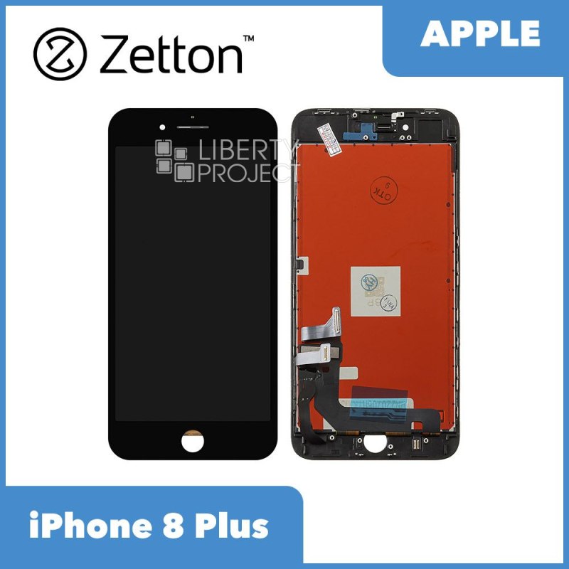 LCD дисплей для Apple iPhone 8 Plus (черный) Zetton с тачскрином (олеофобное покрытие)