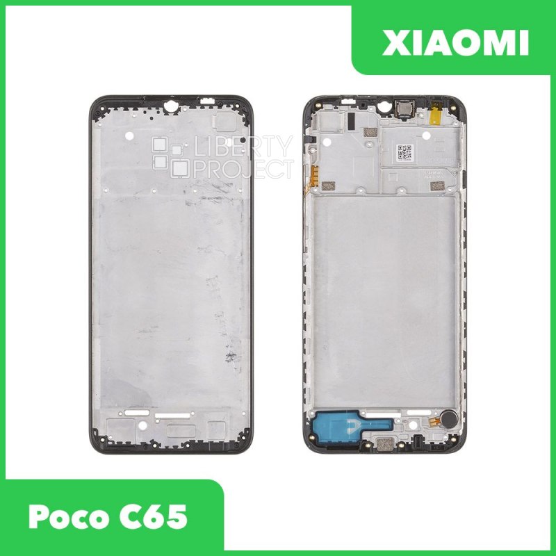 Рамка дисплея для Xiaomi Redmi 9a/9c с динамиком, вибро (черный) ориг