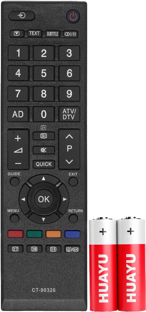 Пульт Huayu CT-90326 с батарейками в комплекте для телевизора Toshiba