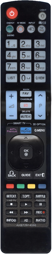 Пульт Huayu AKB72914066 для телевизора LG