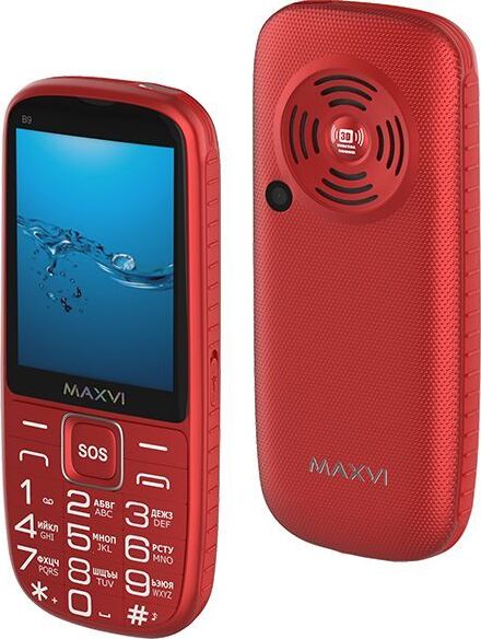 Телефон мобильный MAXVI B9 Red (2 SIM)