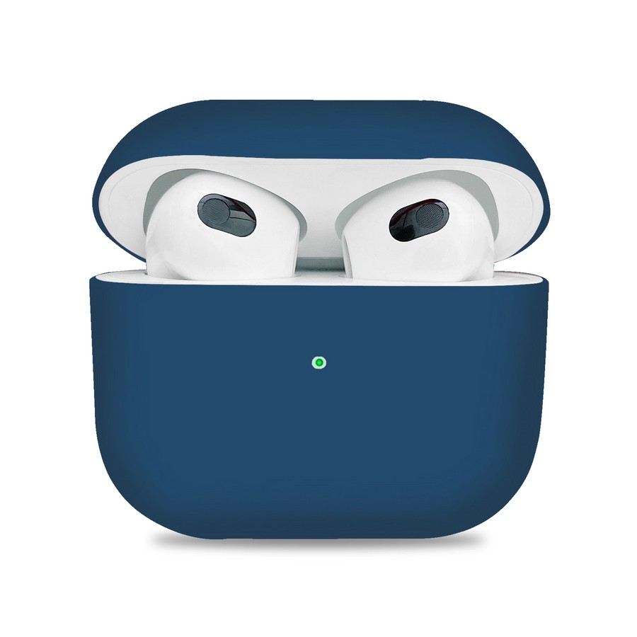 Силиконовый чехол тонкий для Apple AirPods 3 синий