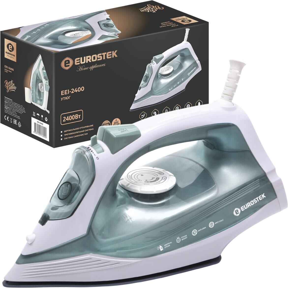 Утюг EUROSTEK EEI-2400