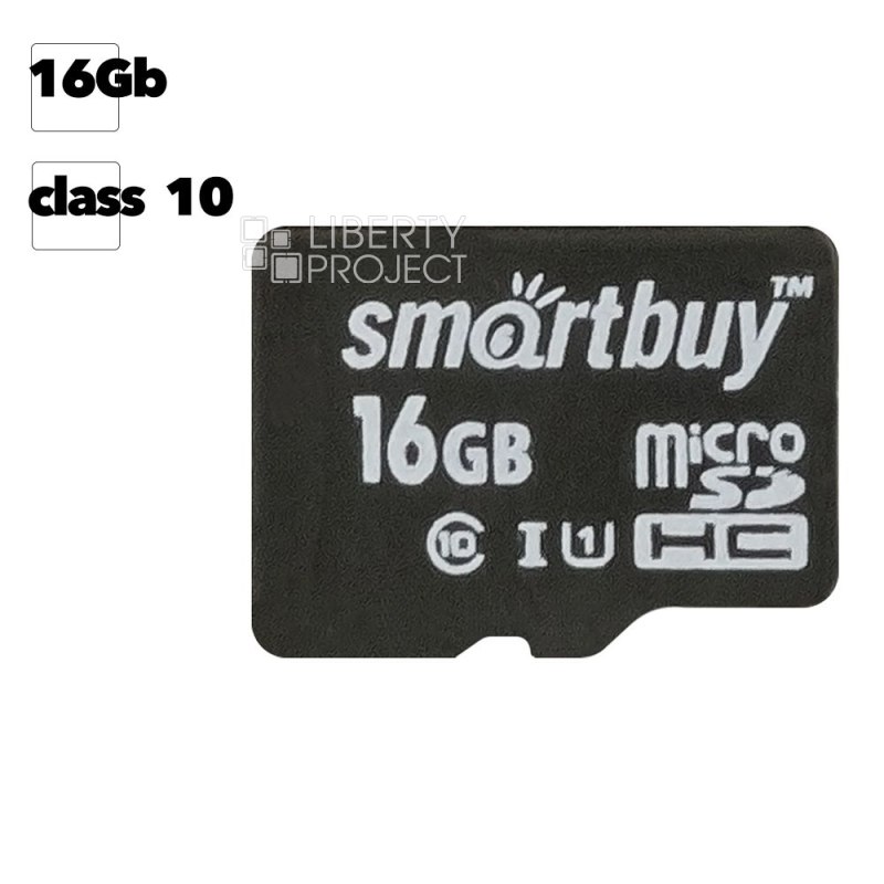 Карта памяти SmartBuy Micro SD 16Гб (class 10)