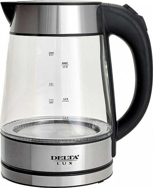 Чайник электрический DELTA LUX DE-1004 (1,7л. стекло)