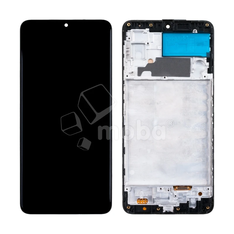 Дисплей для Samsung Galaxy M22 (M225F) модуль с рамкой Черный - (OLED)