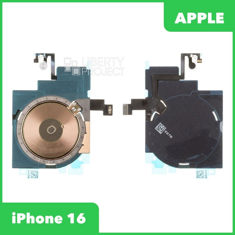 Шлейф/FLC iPhone 16 на вспышку/микрофон/беспроводная зарядка, ориг