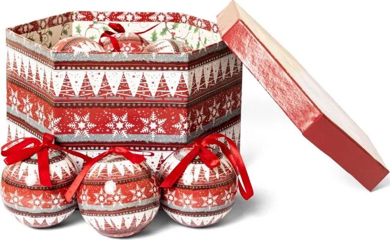 WINTER GLADE Набор ёлочных шаров папье-маше, 14 шт. 7514G227