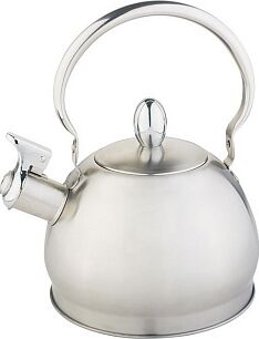 WEBBER ВЕ-0560 Чайник нерж со свистком 2,0 л, индукц, складная ручка
