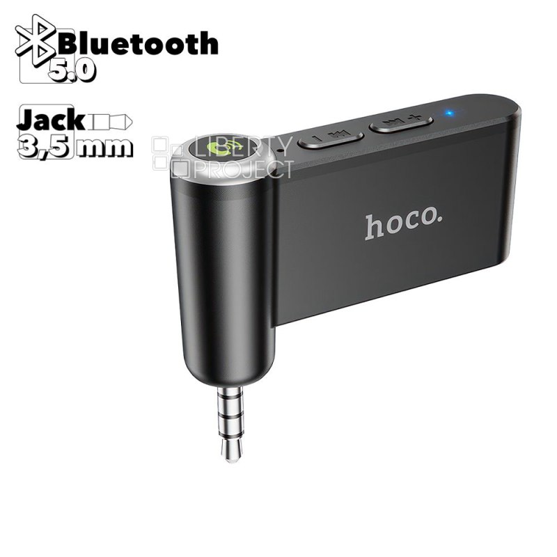 Bluetooth адаптер HOCO E58 Magic BT 5.0, 3.5мм (черный)