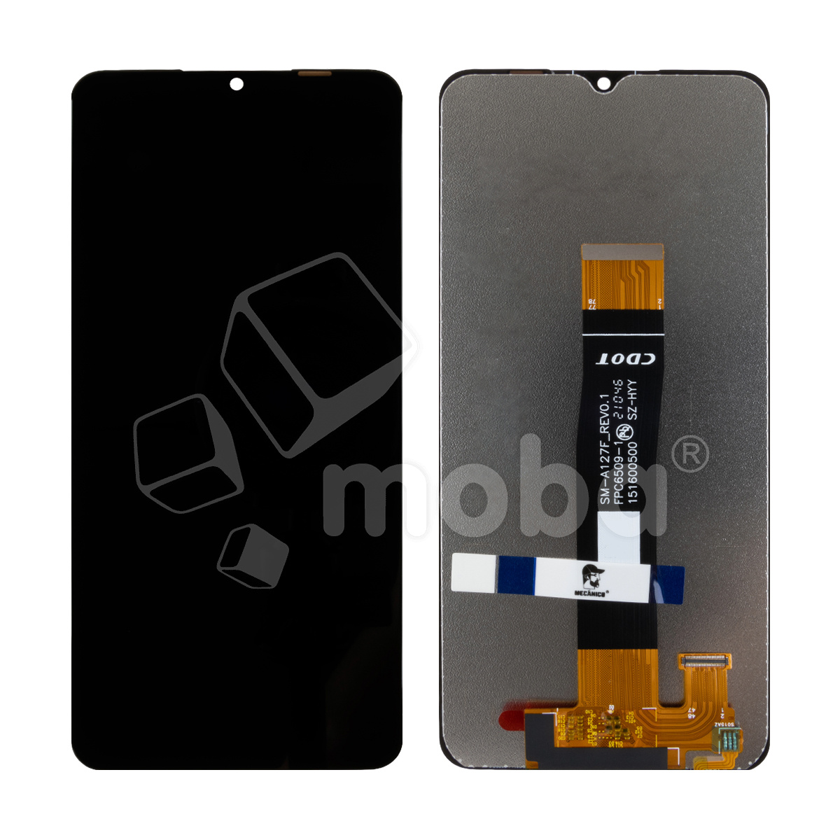 Дисплей для Samsung Galaxy A12 Nacho (A127F) в сборе с тачскрином Черный Mecanico - AMP
