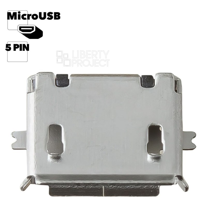 Системный разъем (зарядки) Micro USB 5 pin тип 2 универсальный