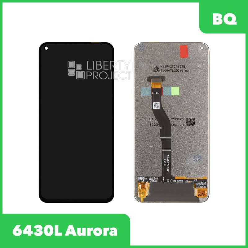 LCD дисплей для BQ 6430L Aurora в сборе с тачскрином (черный)OR 100%