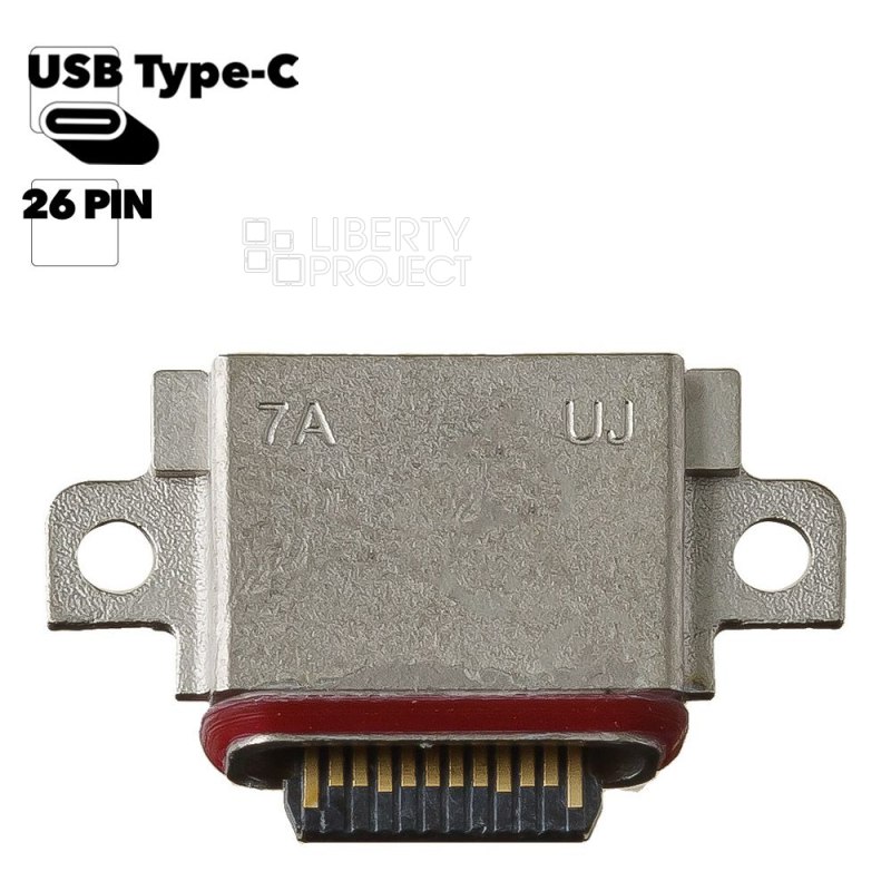 Системный разъем (зарядки) для Samsung Galaxy G970F/G973F/G975F/G980F/G985F/G988B/N980F/N985F/G780F (S10/S10+/S10eZ Flip3/Z Fold3) (Type-C)