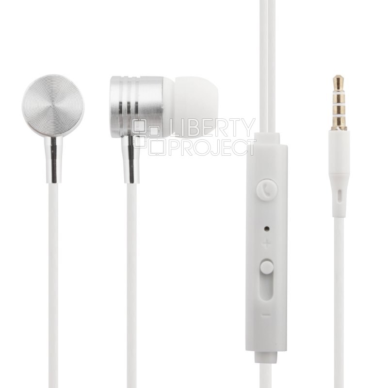Гарнитура "Yookie" YK-617 Metal Earphone (белая)