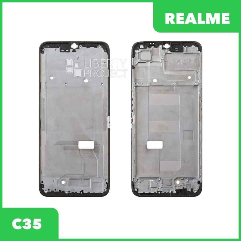 Рамка дисплея для Realme C35 (RMX3511) (черный)