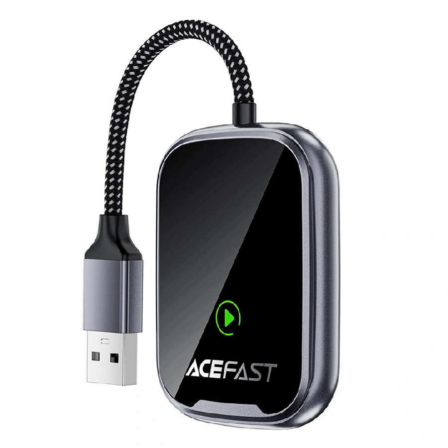 Беспроводной адаптер для автомобилей AceFast CarPlay QC1