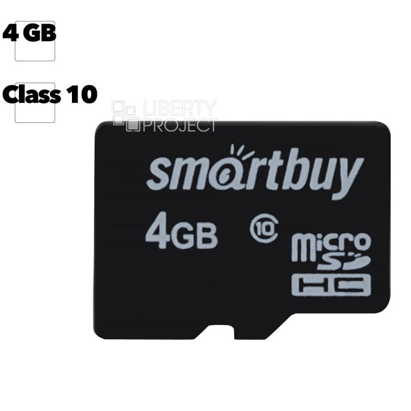 Карта памяти SmartBuy Micro SD 4Гб (class 10)