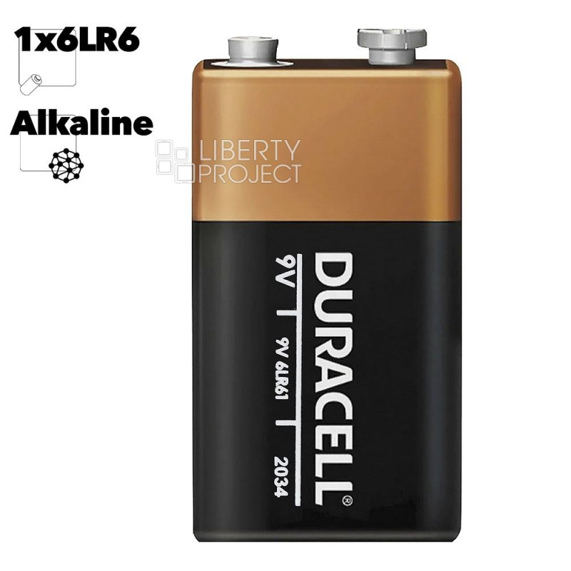 Элемент питания Duracell Крона 9V 6LR61 Basic BL1