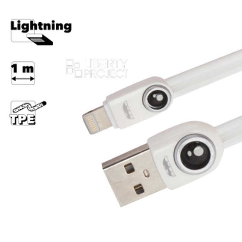 USB кабель REMAX RC-101i Lemen Lightning 8-pin, 1м, TPE (белый)