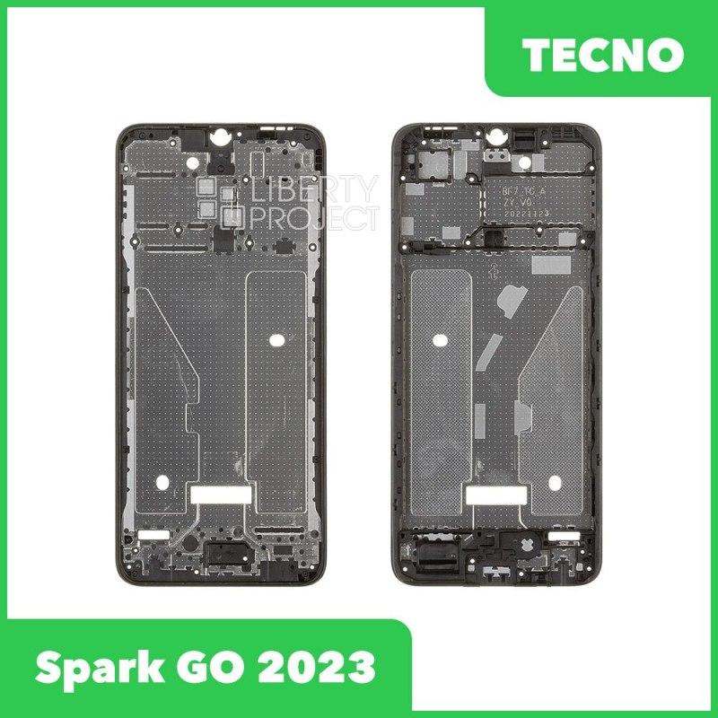 Рамка дисплея для Tecno Spark GO 2023 (BF7) (черный)
