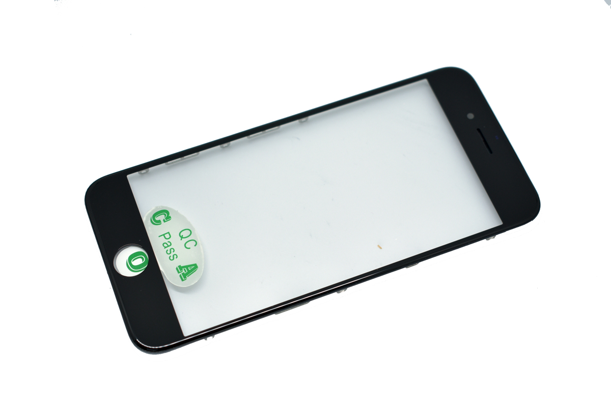 Стекло для переклейки для iPhone 6 с рамкой с OCA пленкой черный