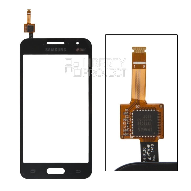 Тачскрин для Samsung Galaxy Core 2 Duos SM-G355H/DS ревизия 00 (черный)