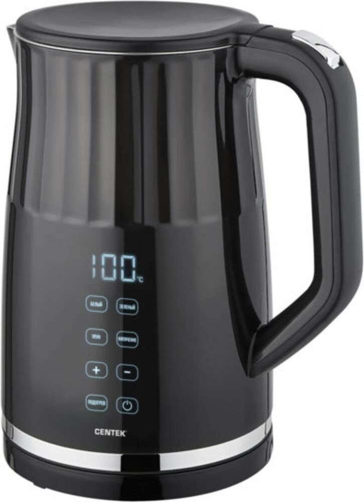 Чайник электрический CENTEK CT-0038 Black (1,7л, пластик/металл)