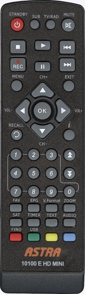 Пульт ASTRA 10100 E MINI JH-046 копия
