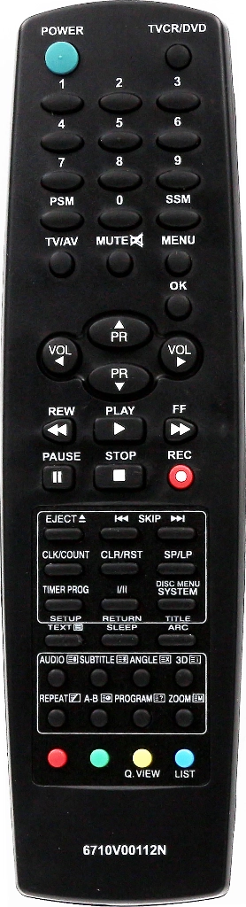 Пульт Huayu 6710V00112N TV+DVD+VCR для телевизора LG