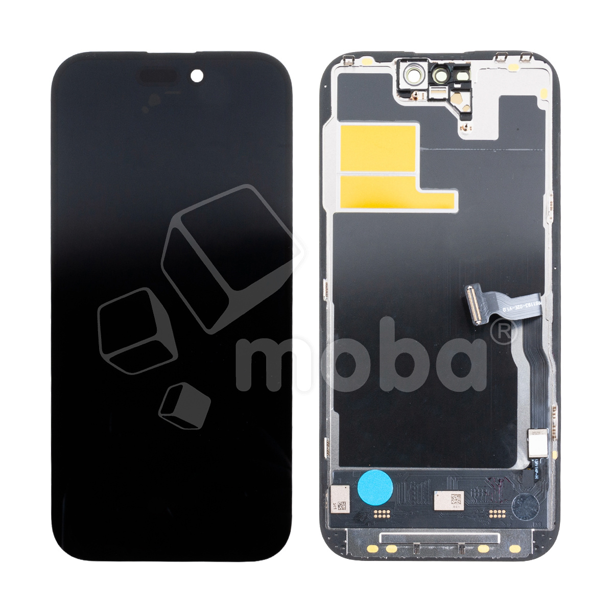 Дисплей для iPhone 14 Pro (A2891) в сборе с тачскрином Черный - (Soft OLED, Full HD, 120 Гц) (с верификацией = с привязкой без ошибки)