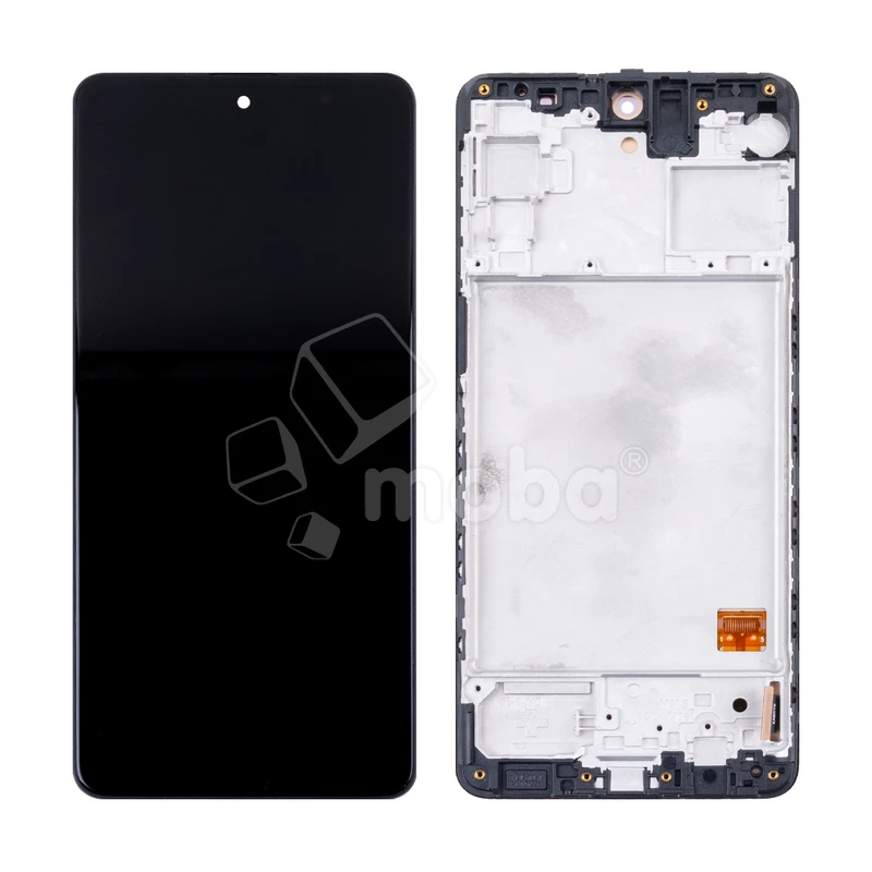 Дисплей для Samsung Galaxy M31s (M317F) модуль с рамкой Черный - (OLED) (Full Size)