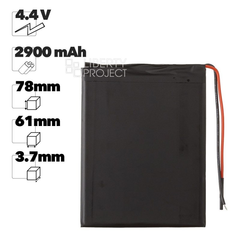 Аккумулятор (АКБ) универсальная Premium Quality (78*61*3.7mm) 2900mAh 4.4V