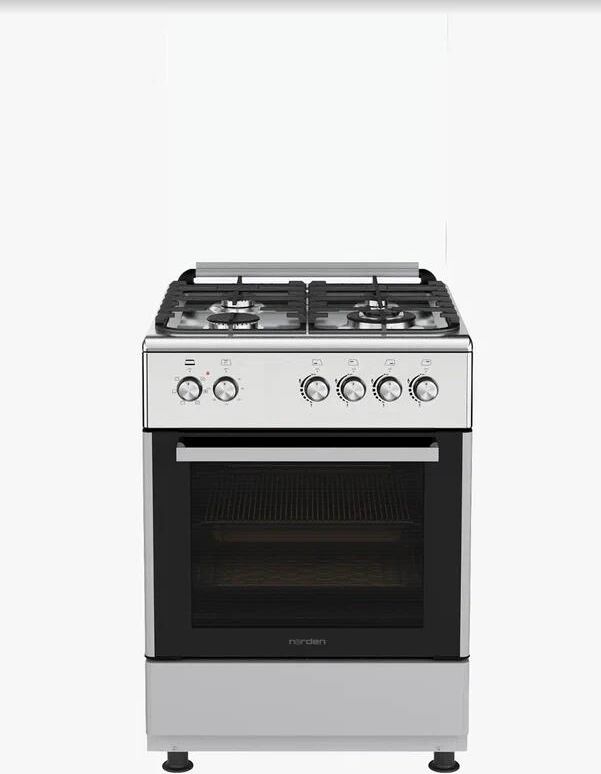 Плита газоэлектрическая NORDEN FF6406GAZk Нержавеющая сталь