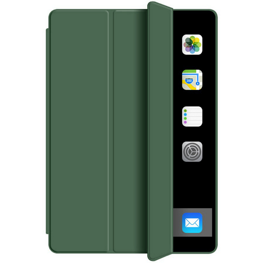Чехол-книга Smart Case без логотипа для планшета Apple iPad Pro 11 (2021) темно-зеленый