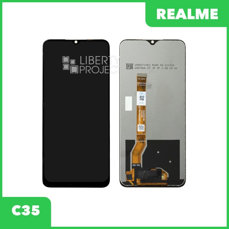 LCD дисплей для Realme C35 (RMX 3511) с тачскрином (черный)