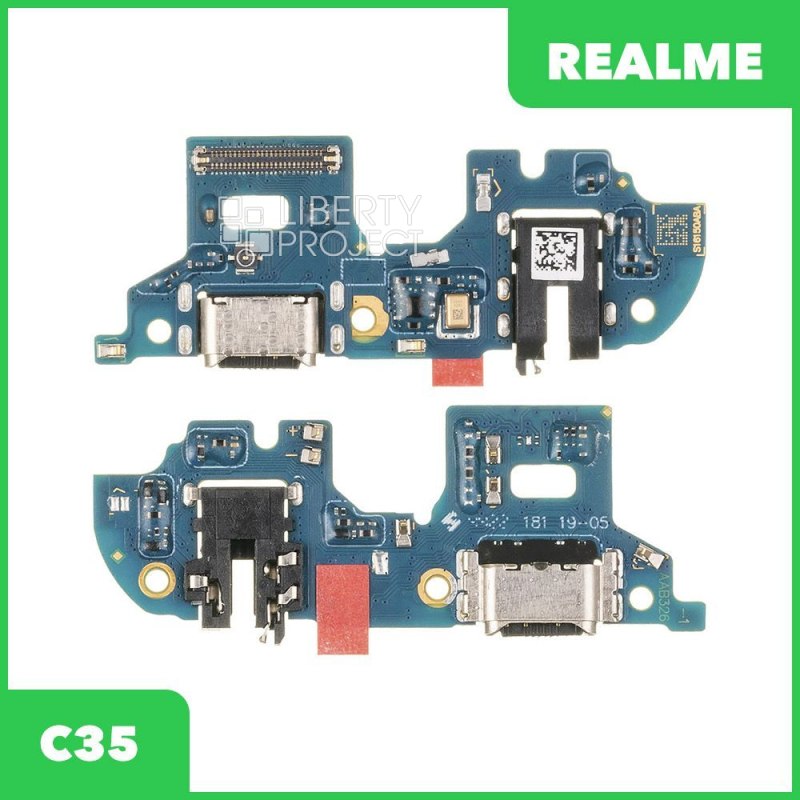 Шлейф/FLC Realme C35 (RMX3511) на системный разъём/микрофон, ориг
