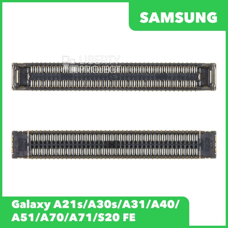 Разъем дисплея на плату для Samsung A21s/A30s/A31/A40/A51/A70/A71/S20 FE ориг