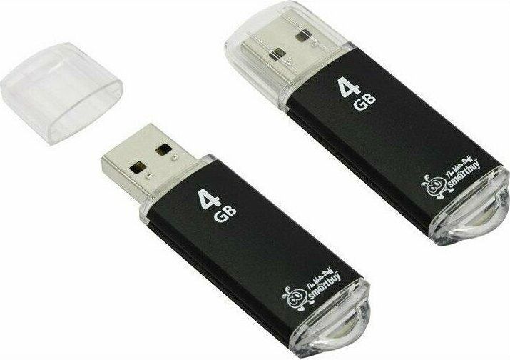 USB флеш SMARTBUY (SB4GBVC-K) 4GB V-CUT BLACK