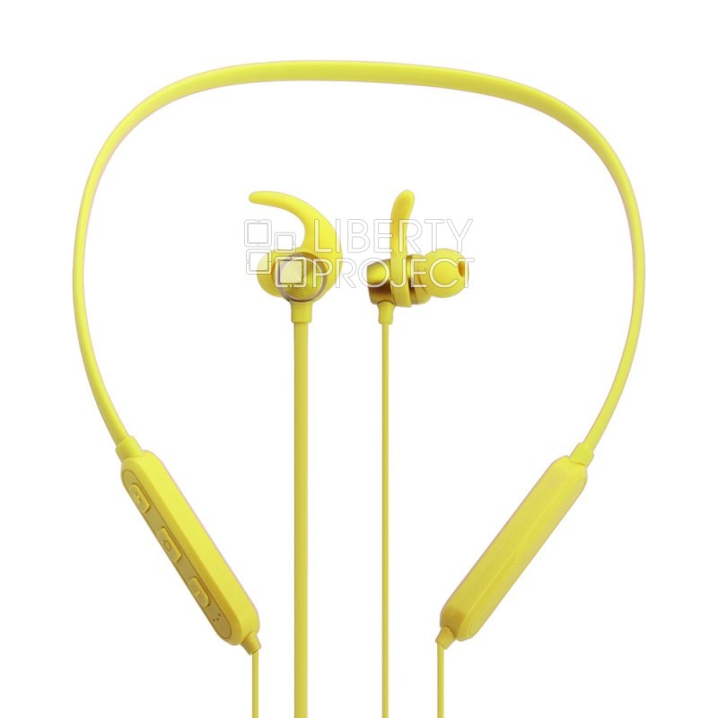 Bluetooth гарнитура Celebrat SKY-5 внутриканальная спорт (желтая)